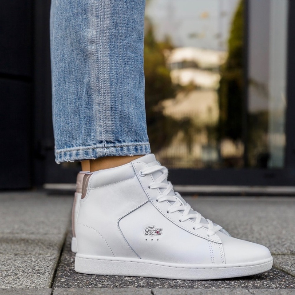Lacoste Carnaby Evo wedge leather sneakers
